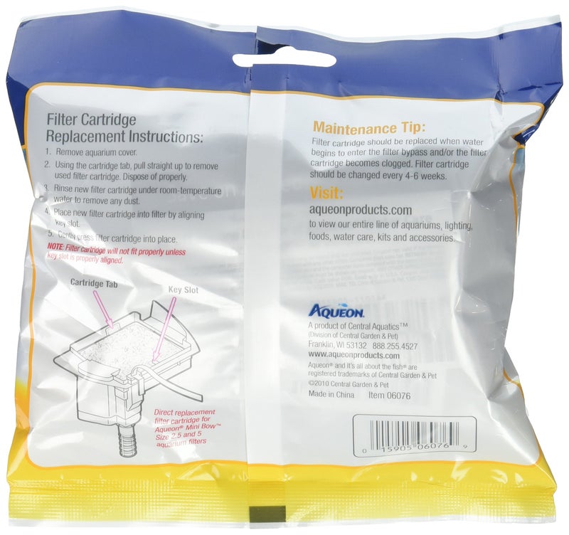 Aqueon Aquarium Fish Tank Replacement Filter Cartridges Small - 3 pack - Image 2